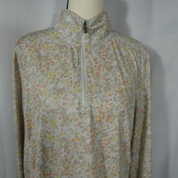 Gerry Women's XL Athletic Top 1/4 Zip Long Sleeves Stretchy Lightweight - Picture 2 of 9